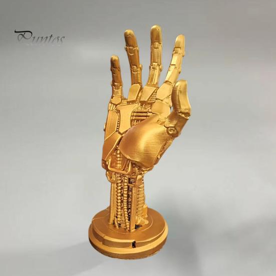 Phone Stand for Gaming Enthusiasts Controller Holder Cyberpunk Mechanical Hand Desktop Cell Painted Accessory Headphone Hanger Resin Gamepad Game