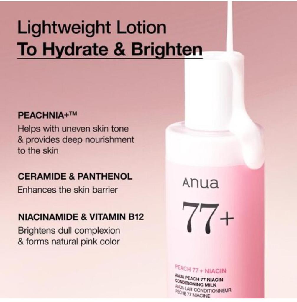 Anua Peach 77 Niacin Conditioning Milk 150 ml