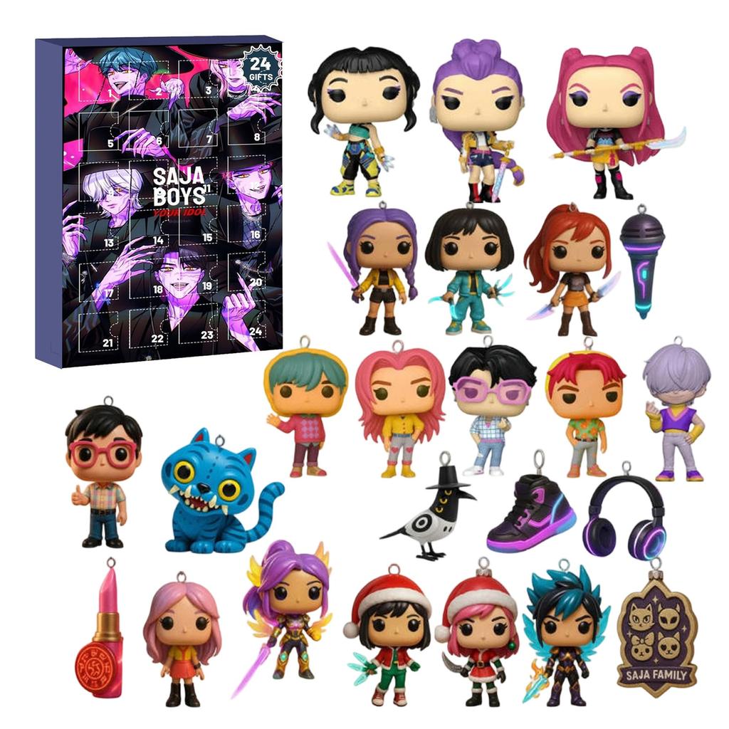 3D WDoll Surprise Box, 24 panenek čeká, až je rozbalíte, Vánoční překvapení pro přátele a děti