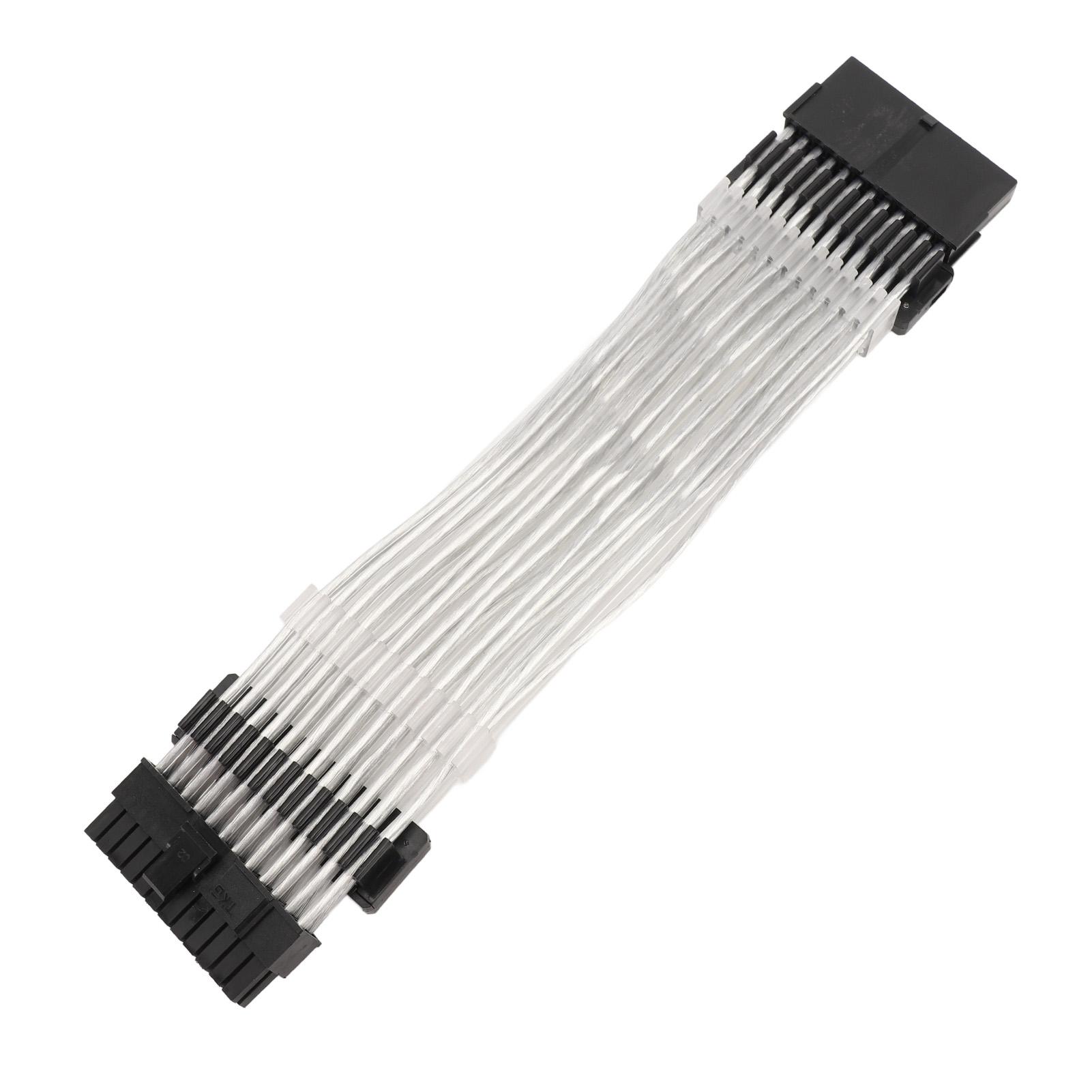 ARGB Кабель питания GPU 24PIN на 24PIN 5V 3PIN ARGB Синхронизированный ARGB Удлинитель для БП Кабель в оплетке Черный чёрный