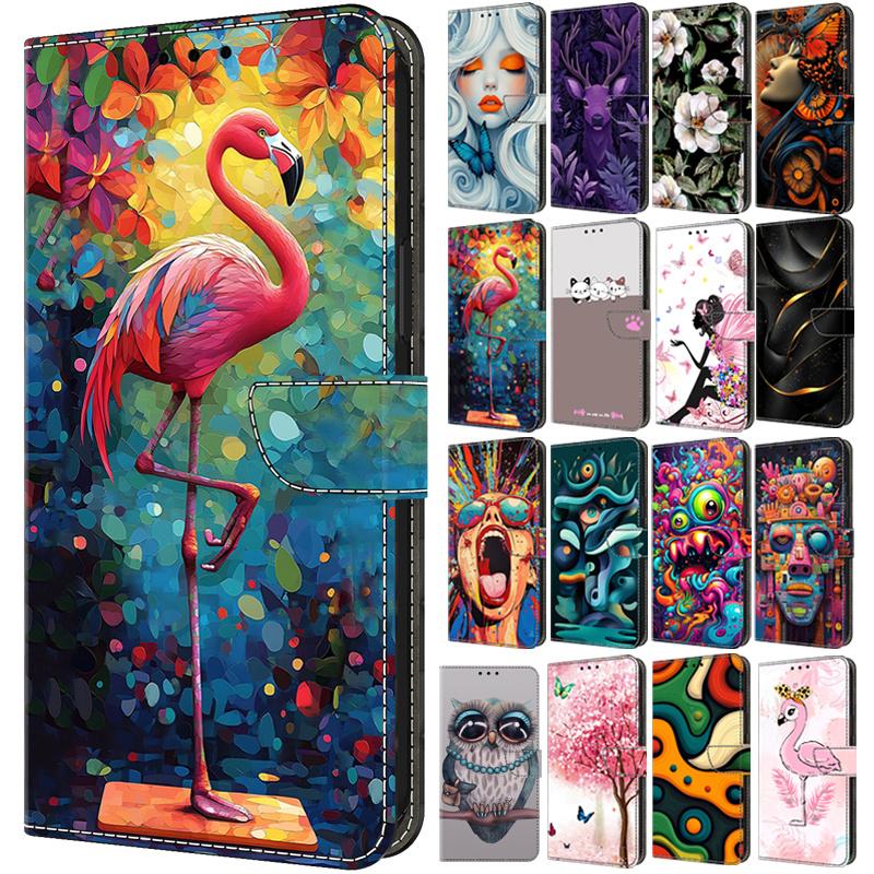 Case for Samsung Galaxy A17 A07 A06 A56 A36 A26 A16 A55 A35 A25 A15 A05 Funda Stand Cover Phone Leather Flip Wallet Protect Case