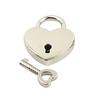 Metalen Wensslot Mini Hart Vintage Hangsloten Met Sleutel Sieradendoos Decoratief Hangslot voor Geliefden, Meisjes, Studenten