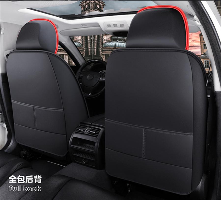 Full Set Luxury Perforated Breathable PU Leather Car Seat Cushion Protector For all Seasons 5 Seats 2022 New Style
