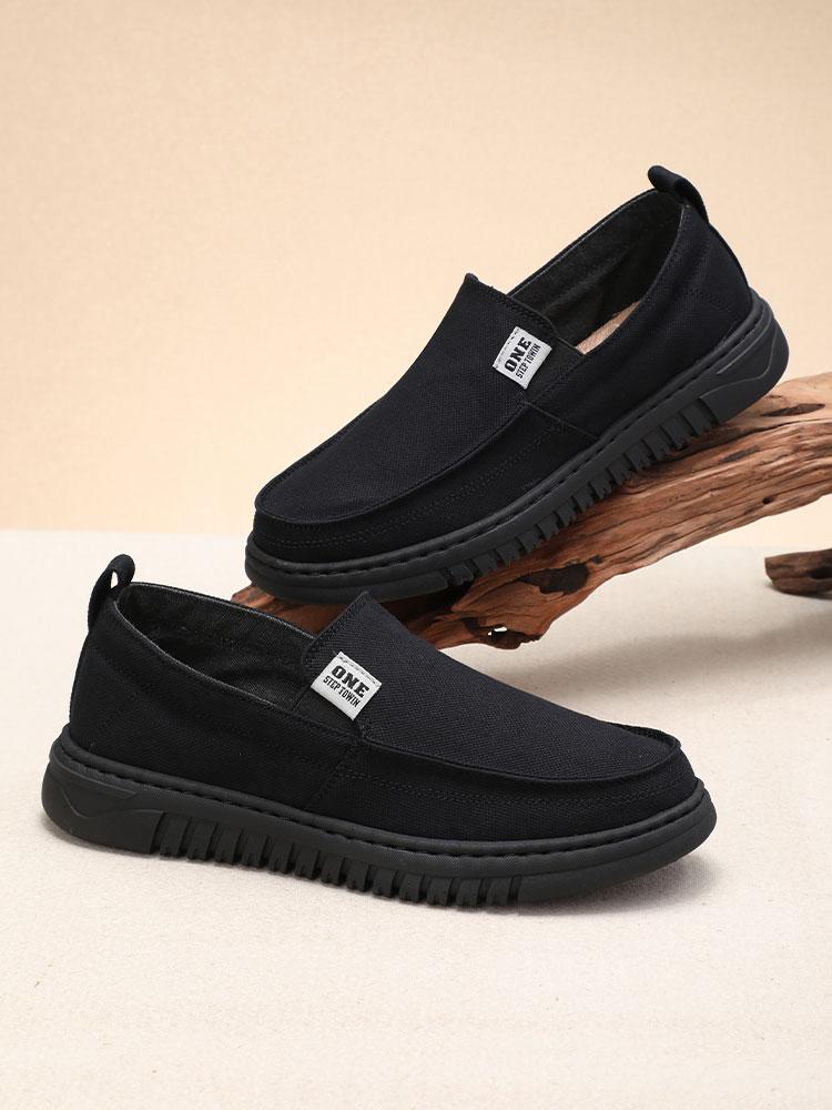 Old Beijing Cloth Shoes Men's Spring and Autumn Casual Breathable Comfortable Soft Anti-slip Odor-proof Cloth Shoes