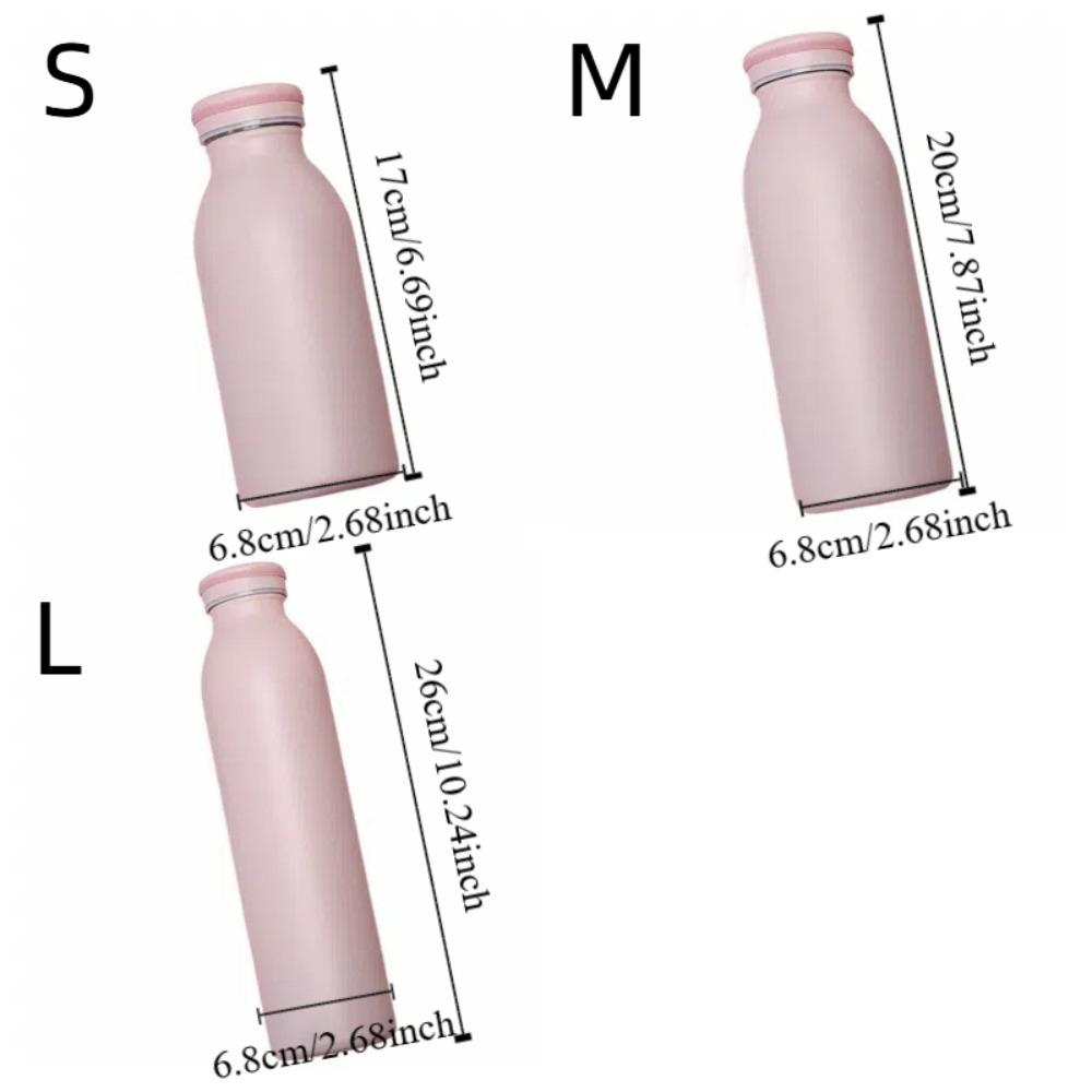 Modische Sportwasserflasche aus Edelstahl Große Kapazität Thermoskanne Kaffeebecher Reise