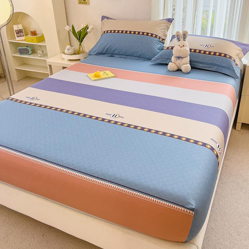 Cotton Printed Mattress, Simmons Mattress Protective Cover, Pure Cotton Lazy Bedspread Pillowcase