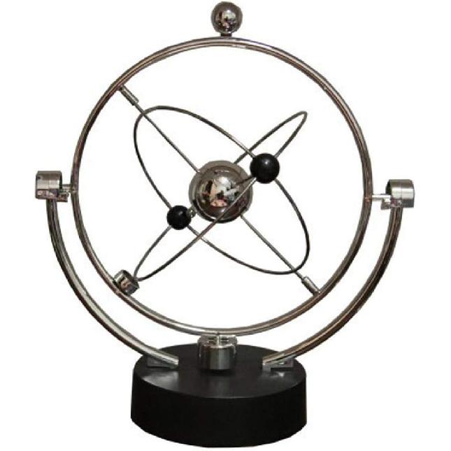 Globe Model Rotation Perpetual Motion Instrument Magnetic Orbit Ornament Orbital Newton Pendulum Model Office House Desk-United Kingdom