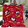 1pc. Mickey Minnie Mouse Love Heart Print Blanket - Perfect for Home, Office, Outdoor Use, Gift Idea, Suitable for All Seasonsz0417247