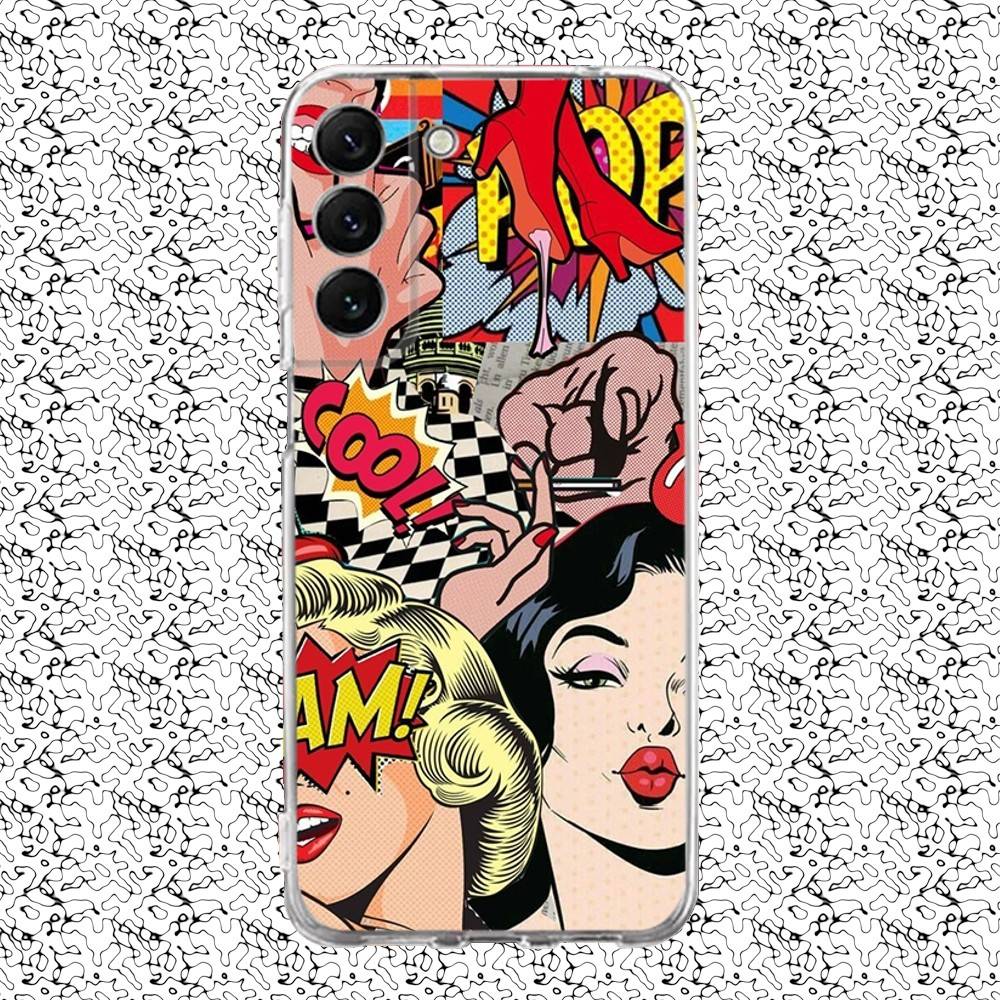 

Andy Warhol Art Phone Case For Samsung S24,30,21,22,23,20 FE,lite,PIus,Ultra,5G,Note,9,10 Transparent Cover SamsungS9plus