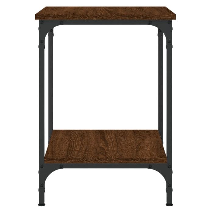 VidaXL Table basse chêne marron 40x40x55 cm bois d'ingénierie 832827