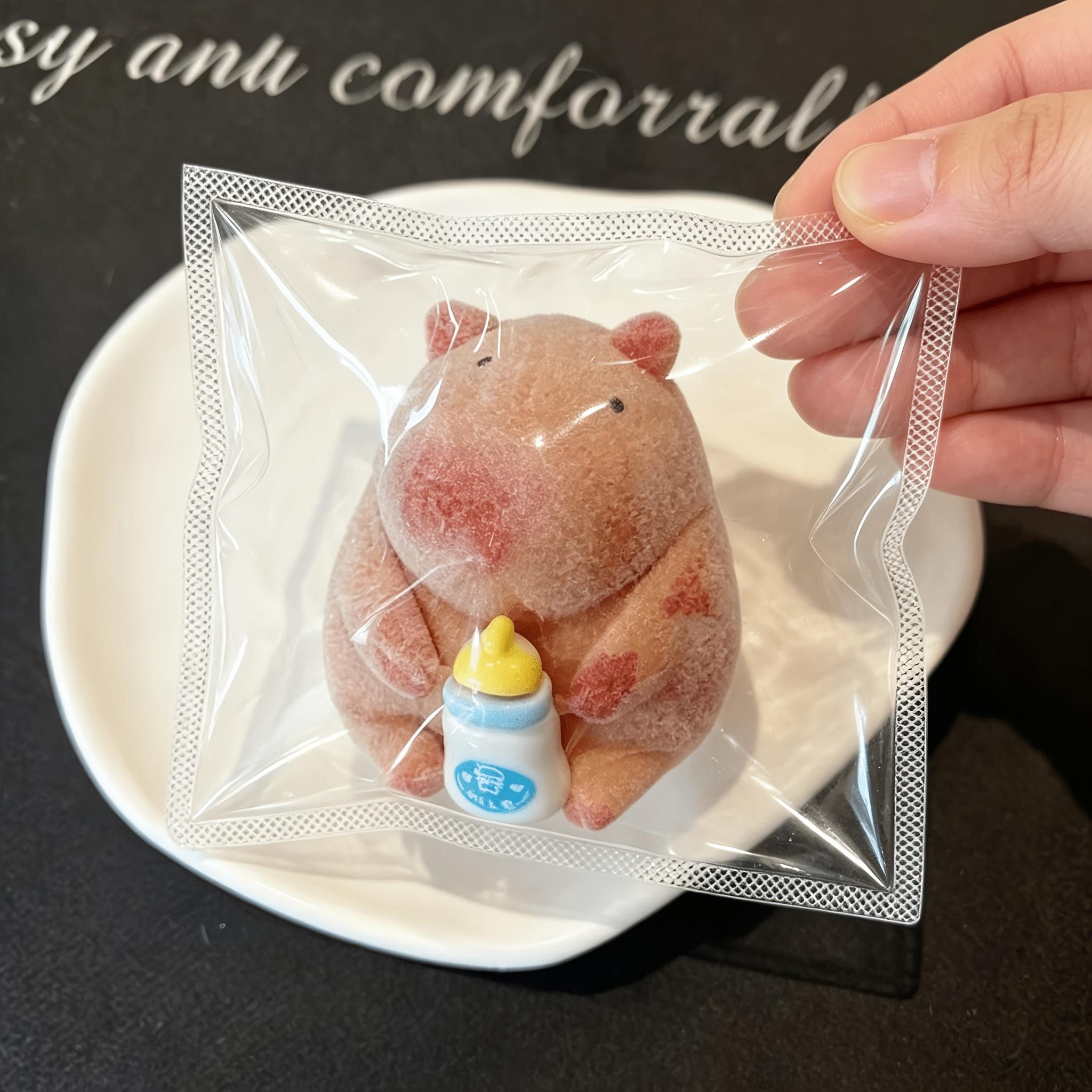 

1PC Cute Capybara Squishy Toy, Soft TPR Stress Relief Sensory Ball, Party Favors Classroom Prizes Easter Gift for Kids 2+ светло-серый