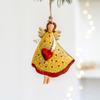 Antique Style Metal Angel Hanging Decoration Festival DIY Craft Holiday Hanging Decors Gift For Christmas Season