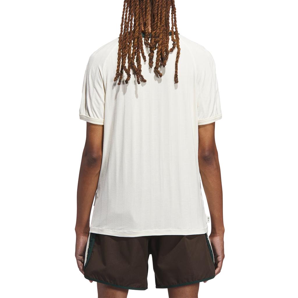 adidas X CLOT Rib Tee White/Green Night Unisex Tops JN7728