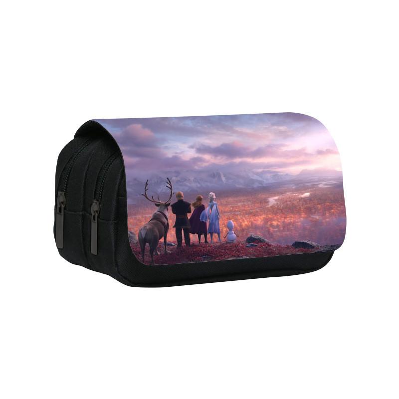 Frozen Ice Snow Queen Pencil Case With Large Capacity For School And Office Use Blue