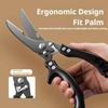 Kitchen Scissors Shears White /Black Titanium Stainless Steel Strong Chicken Bone Household Chicken Duck Goose Bone Scissors5