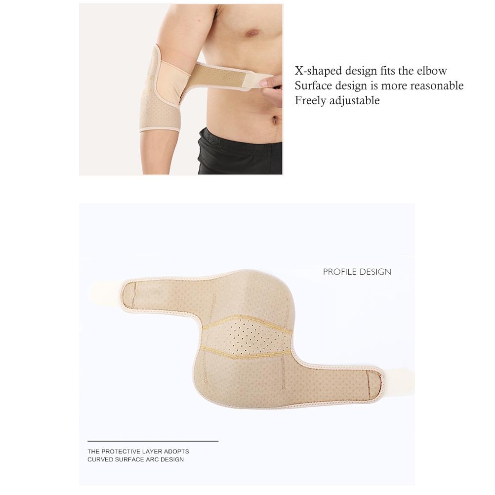 Verstellbare Ellbogenbandage Atmungsaktive Ellbogenstütze für Sport Laufen Tennis Basketball