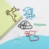Christmas Cartoon Paper Clips: Santa, Snowman, Reindeer, Socks, Tree-Shaped Clips