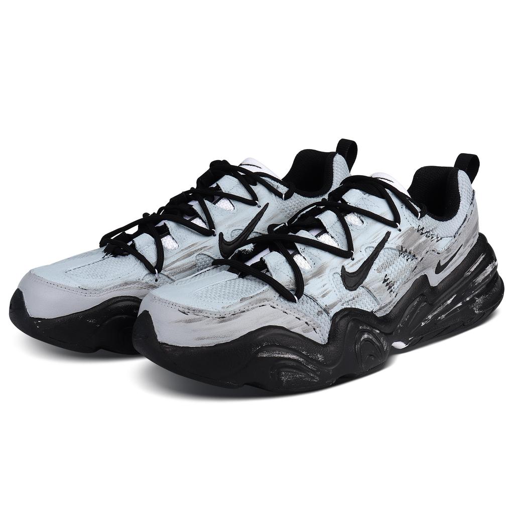 Nike Tech Hera Cushioning Abrasion Resistant Cushioning, Wear Resistant Low top Casual Shoes Unisex Black Gray FJ9532-101(Team1455-)