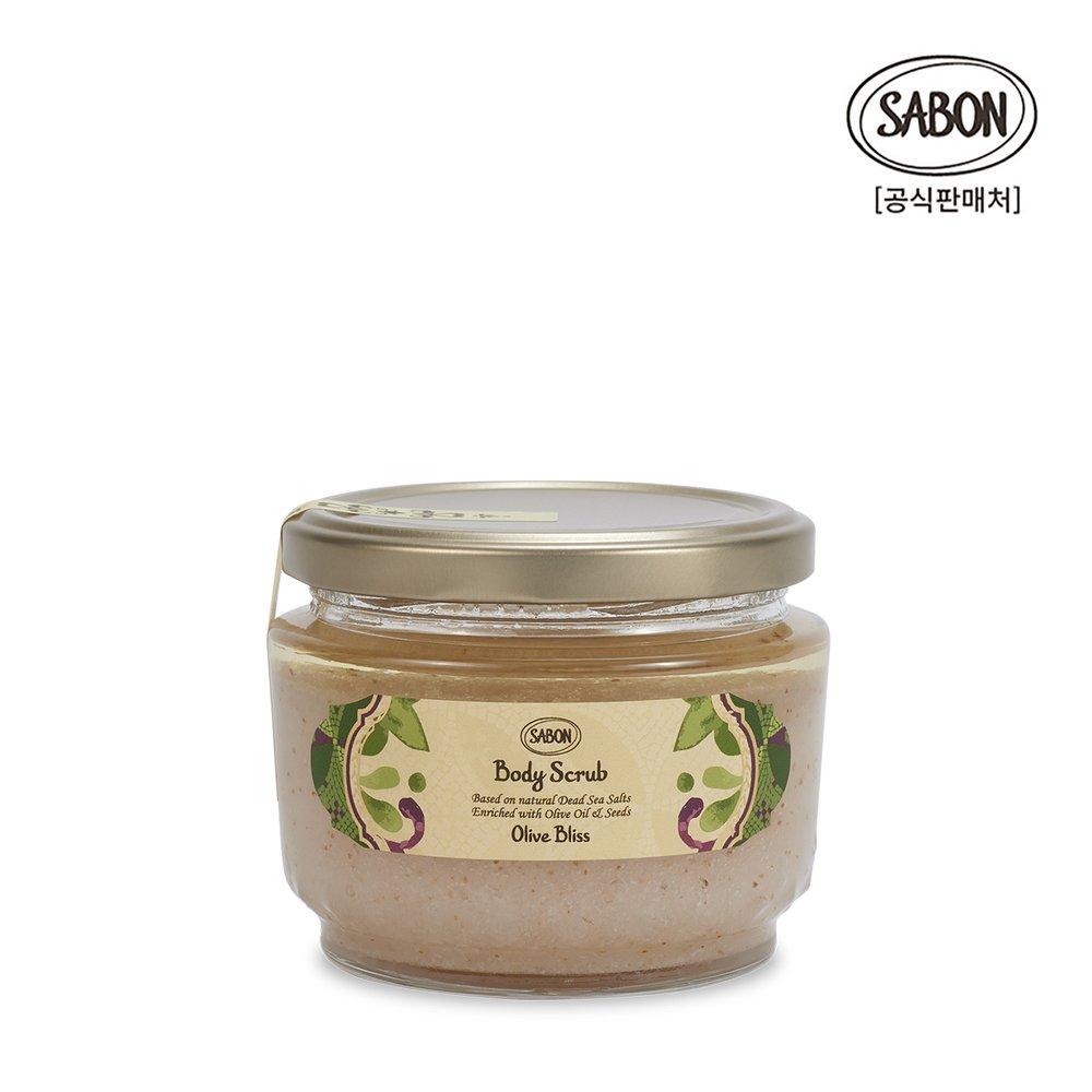 Sabon Body Scrub Olive Bliss 320g + Wood Scoop