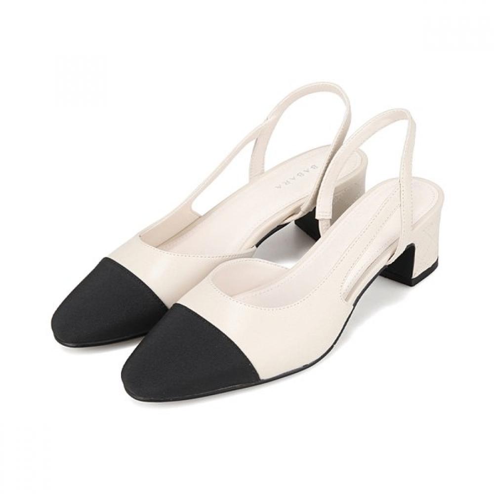 Barbara Basic Slingback Sandals Color Combi 4.5cm 4 Colors Bbj204
