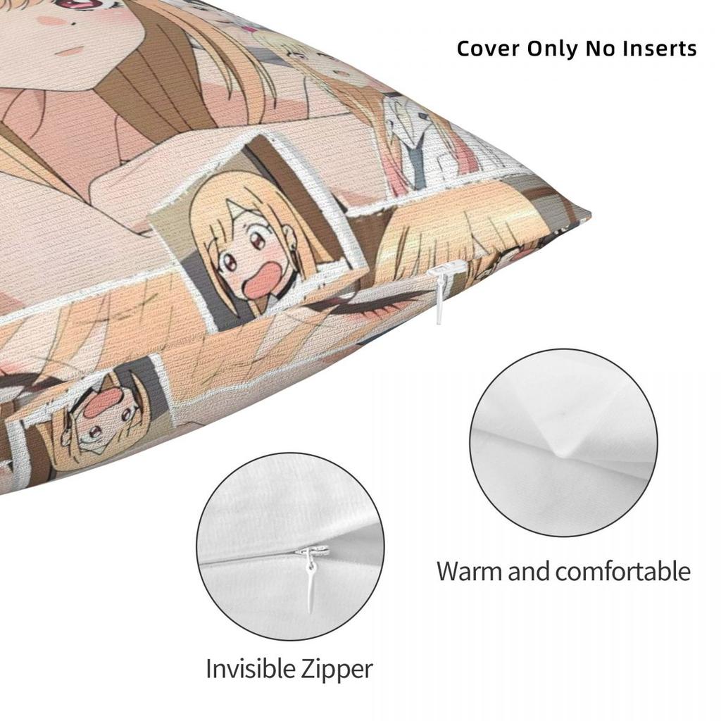 Kitagawa Marin Anime Pillow Cover Cute Funny Pillow Case For Chair Sofa Home Decoration Cushion Cover Polyester Pillowcases