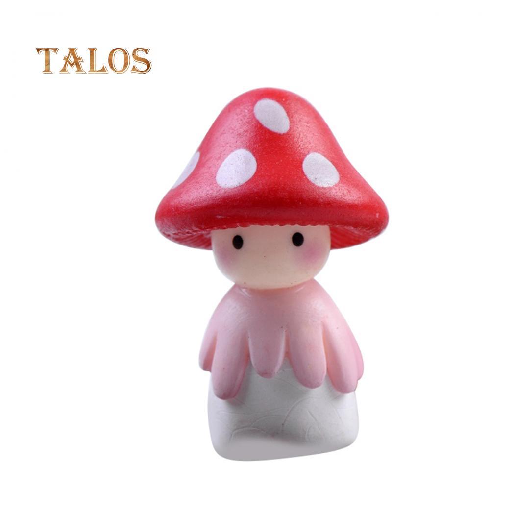 

Прекрасная грибная кукла микропейзаж бонсай кукольный домик домашний сад балкон растение украшение красный