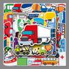 50 Creative Stickers for Vehicles, Skateboards, Luggage, Laptops, Cars, and Motorcycles