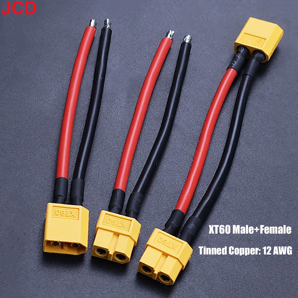 XT60 Battery Male Female Connector Plug with 12/16AWG Silicone Wire Cable For RC Airplane Lipo Battery ESC FPV Drone Car Boat