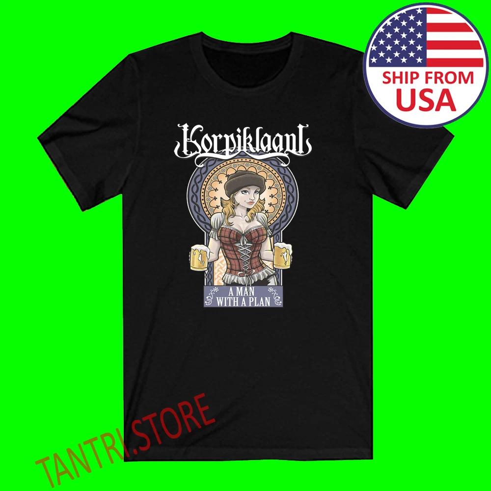 Korpiklaani A Man With A Plan Men s Black Size S to 3XL 2XL