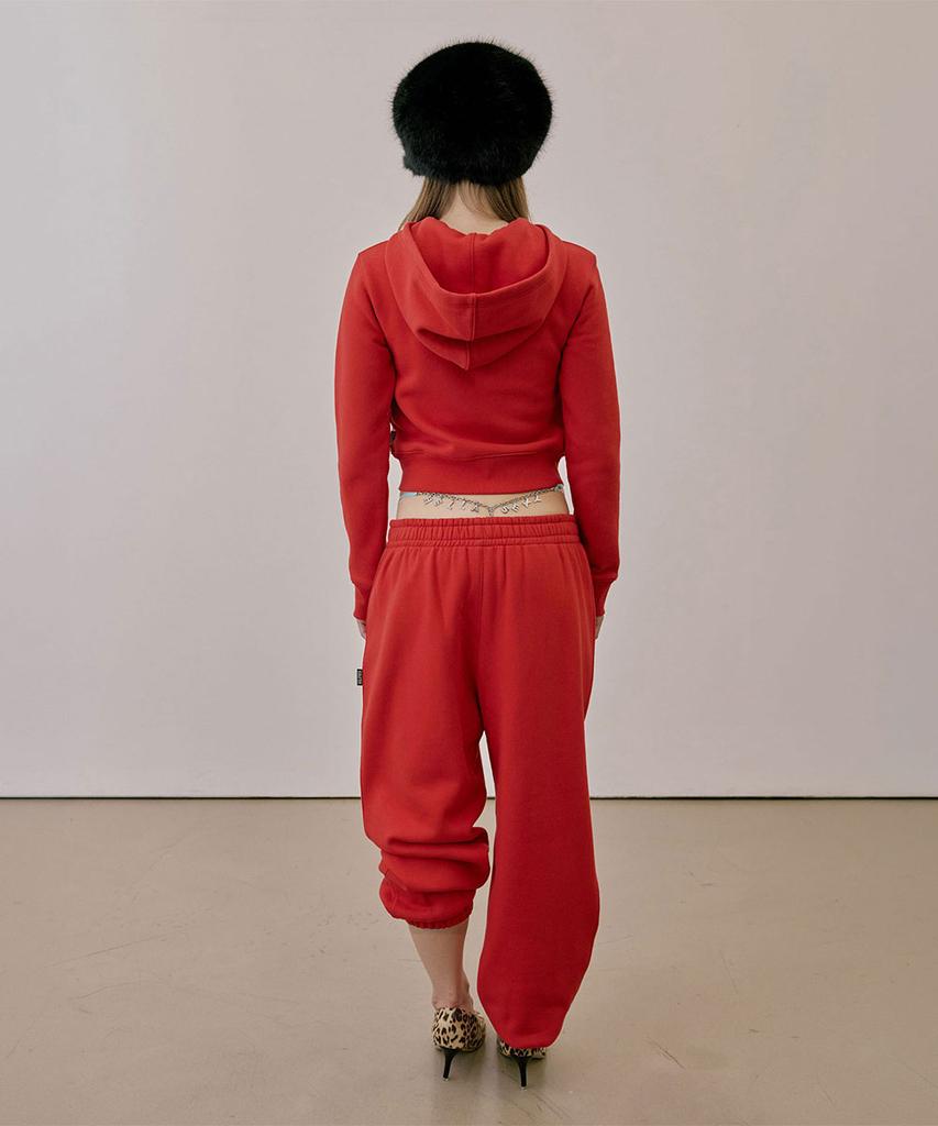 SCULPTOR Napoleon Stud Sweatpants Red