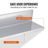 8.6" X 24" Stainless Steel Shelf, Wall Mounted Floating Shelving with Backsplash, 44 Lbs Load Capacity Commercial Shelves, Heavy Duty Storage Rack for