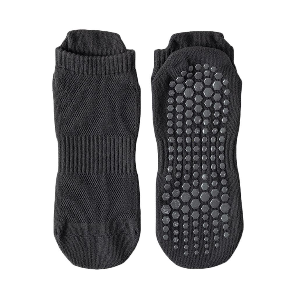 

Cotton Pilates Socks Breathable Sport Socks Casual Yoga Socks Men чёрный/серый