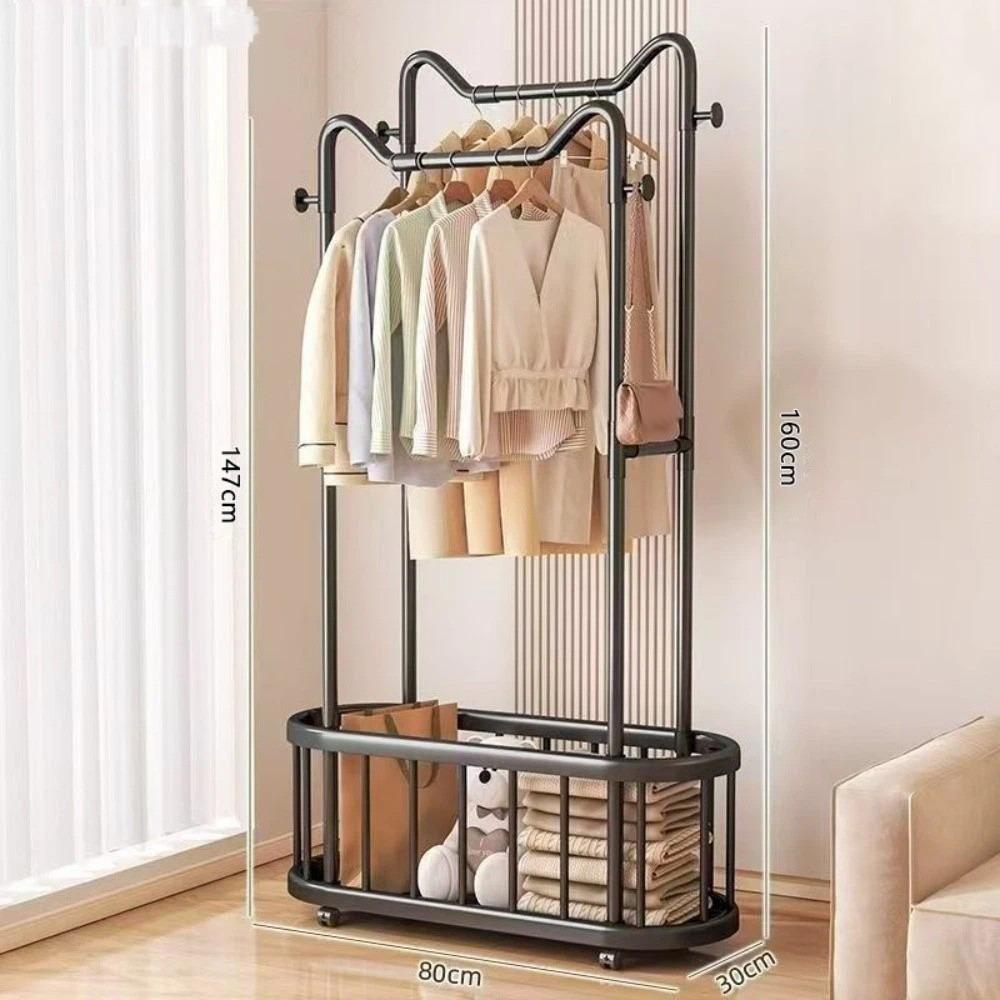 Light Luxury Floor-to-ceiling Hanger Removable Coat Rack New Clothes Rack  Indoor Use