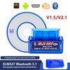 Bluetooth 5.1 ELM327 V2.1 Auto OBD2 Scanner Car Diagnostic Tool Code Reader Tool Super MINI ELM 327 V1.5 For Android