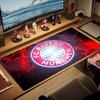 FC Bayern München2 Druck Kissen Rutschfest Laptop Tablet Großes Mauspadd XXL Matte Mini-PC Spielmatte Mit Verriegeltem Rand