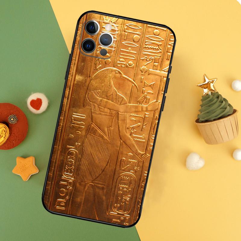 Egyptian Hieroglyphics Phone Case For iPhone 17 16 16E 15 14 12 11 13 Pro Max 12 13 Mini 17Air Shockproof Cover