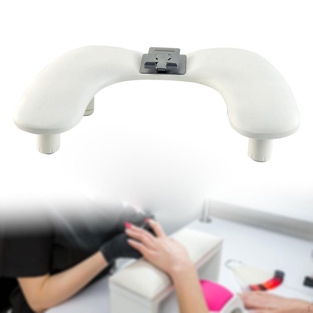 Nail Arm Rest Hand Pillow Holder Soft PU Leather Salon Tools Stylish Supplies U Shaped