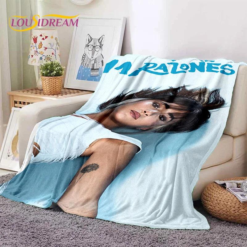 3D Cute Aitana Spanish Singer Soft Blankets,Keep Warm Throw Blanket Comfortable Blanket for Picnic Beds Sofa Home Bedroom Gifts
