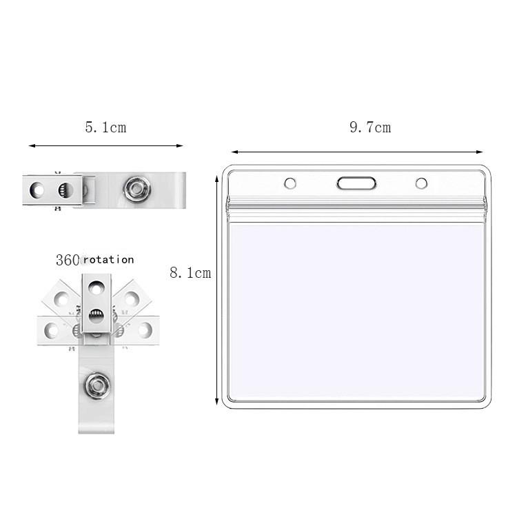 Double-hole Card Holder, Student ID Card, Bus Card Protective Cover, Horizontal and Vertical Card Holder, Visa Badge, Access ID Display Card Holder