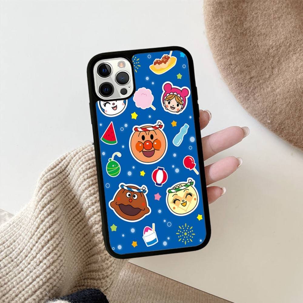 Cartoon Cute Fashion A-anpanmanes PC+TPU Protective Phone Case For IPhone 17 16 Pro Max 15 Plus 14 13 12 11 Cover