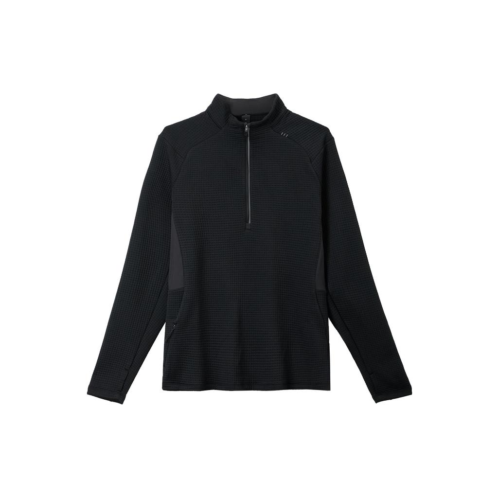 Lululemon Sweatshirts Men's Stand Collar Moderate Other (Unisex) Sweatshirts LM3EX7S | Black