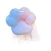 Squeeze Cat's Paw with Fur Stress Relief Squishy Fidget Toy Mini Kawaii Plush Silicone Sticky Decompressing Pinching Cat Foot