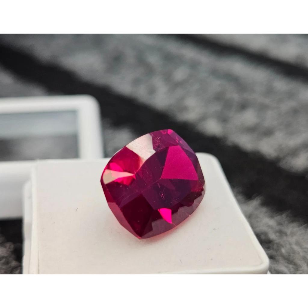 Mozambique Ruby Red Natural 15-16 Ct Cushion Cut Fabulous Loose Gemstone