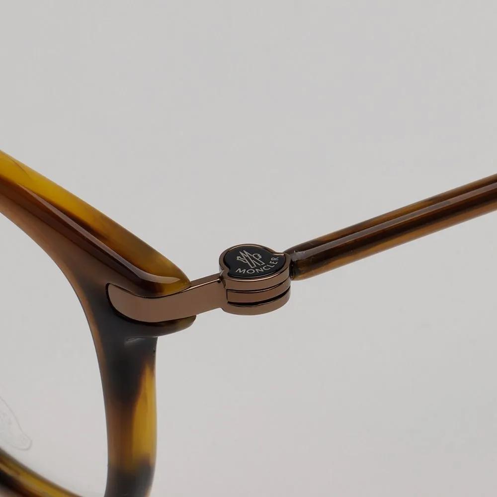 Moncler Eyeglass Frames ML5045 052 Square Leopard Print Horn-rimmed Fashion