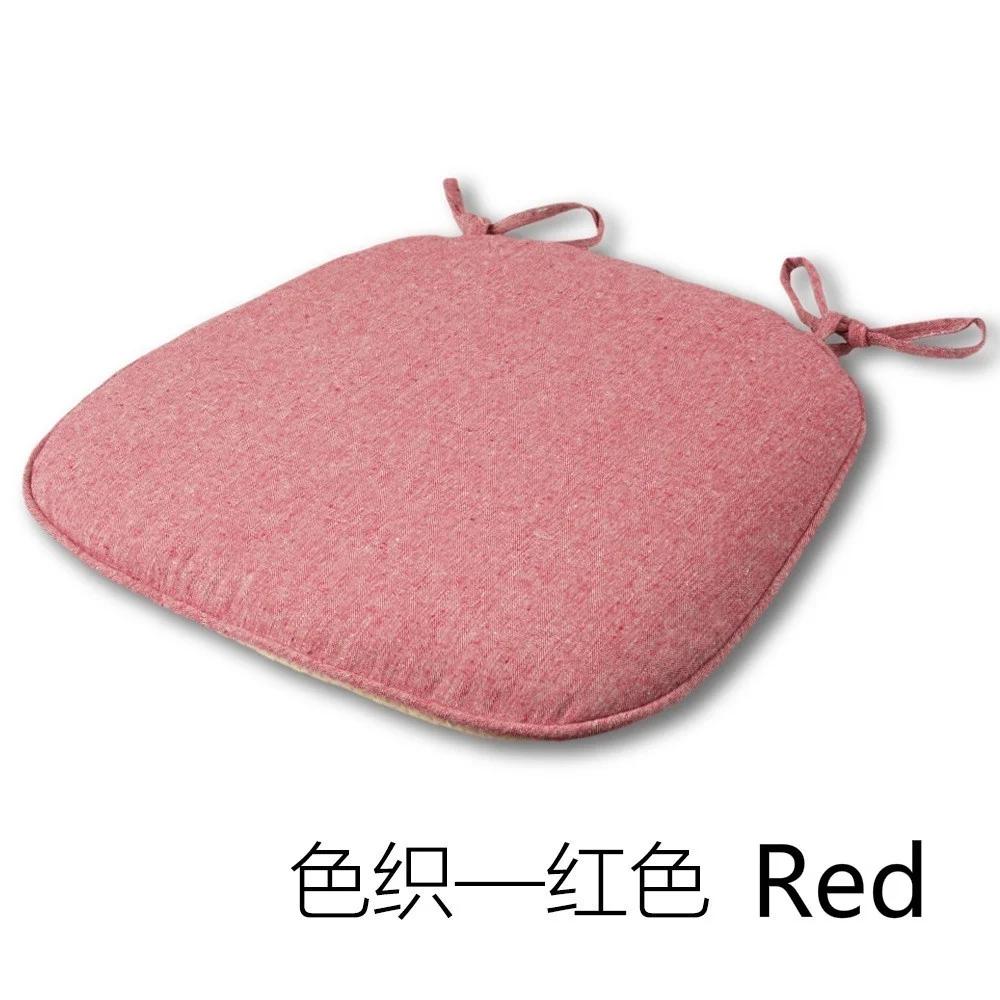 

Главная Летняя дышащая льняная подушка Губка силиконовая обеденная подушка для стула Бытовая диванная подушка красный