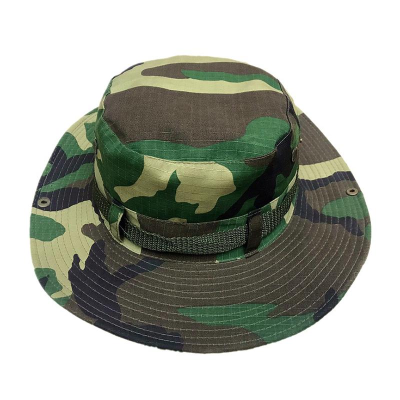 New Summer Fashion Unisex Camouflage Tactical Army Bucket Hats Men Hiking Hunting Panama Cap Outdoor Anti Uv Fisherman Hat
