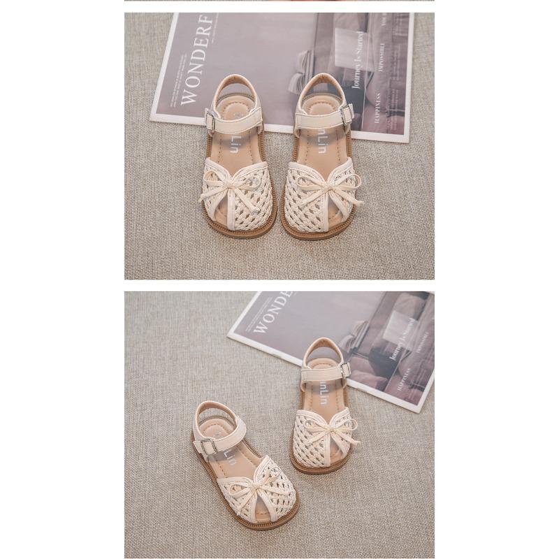 Sommer Baby Mädchen Slip-on Schuhe, Mädchen Sandalen & Kinder Hausschuhe, Kleinkind Prinzessin Weiche Sohle Gewebte Schuhe