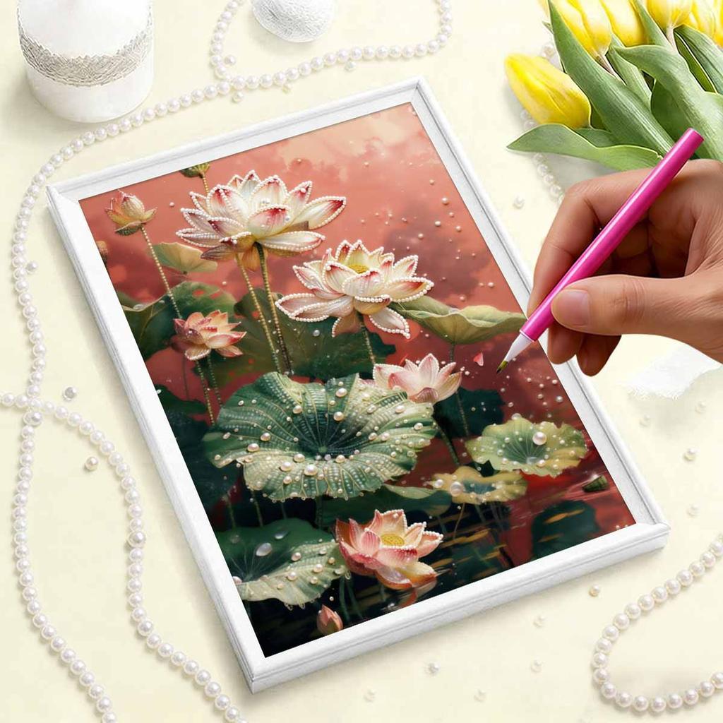 Pearl Painting Kit Natural Beauty Theme Frameless Handicraft DIY Bedroom Decoration Living Room Wall Art Room Decoration Art Craft Decoration