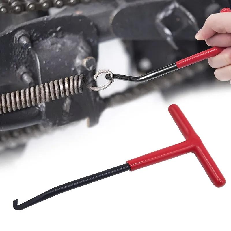 Motorcycle Exhaust Pipe Spring Hook T Shaped Hand-held Puller Repair Tool Universal Motor Accessories