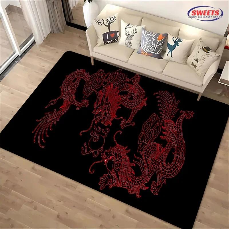 Neue Regale! Dargon Großflächenteppich, Wohnzimmer Schlafzimmer Bürobereich Kinderzimmer der Wahl, Rutschfeste Maschinenwaschbare Matte